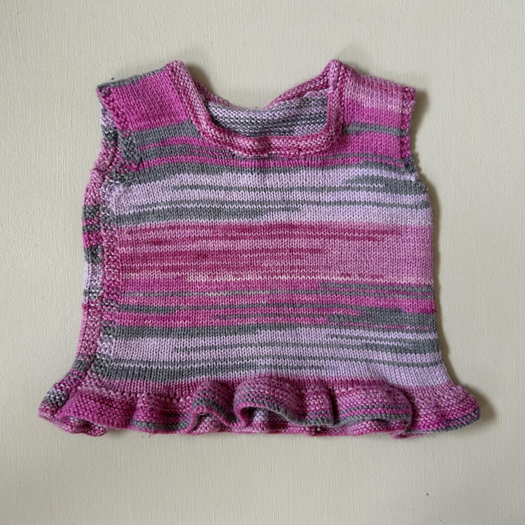 Uldvest med peplum 80/86