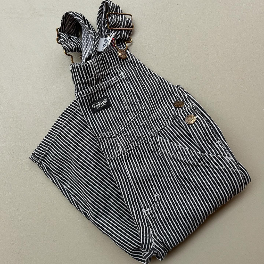 Oshkosh Overalls i sorte striber 2år/90