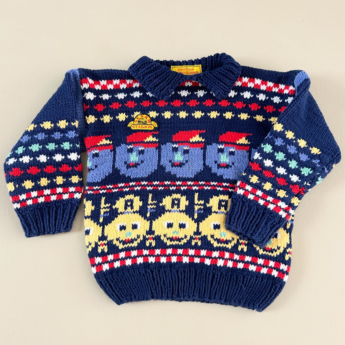 Chunky strik i bomuld 98/104