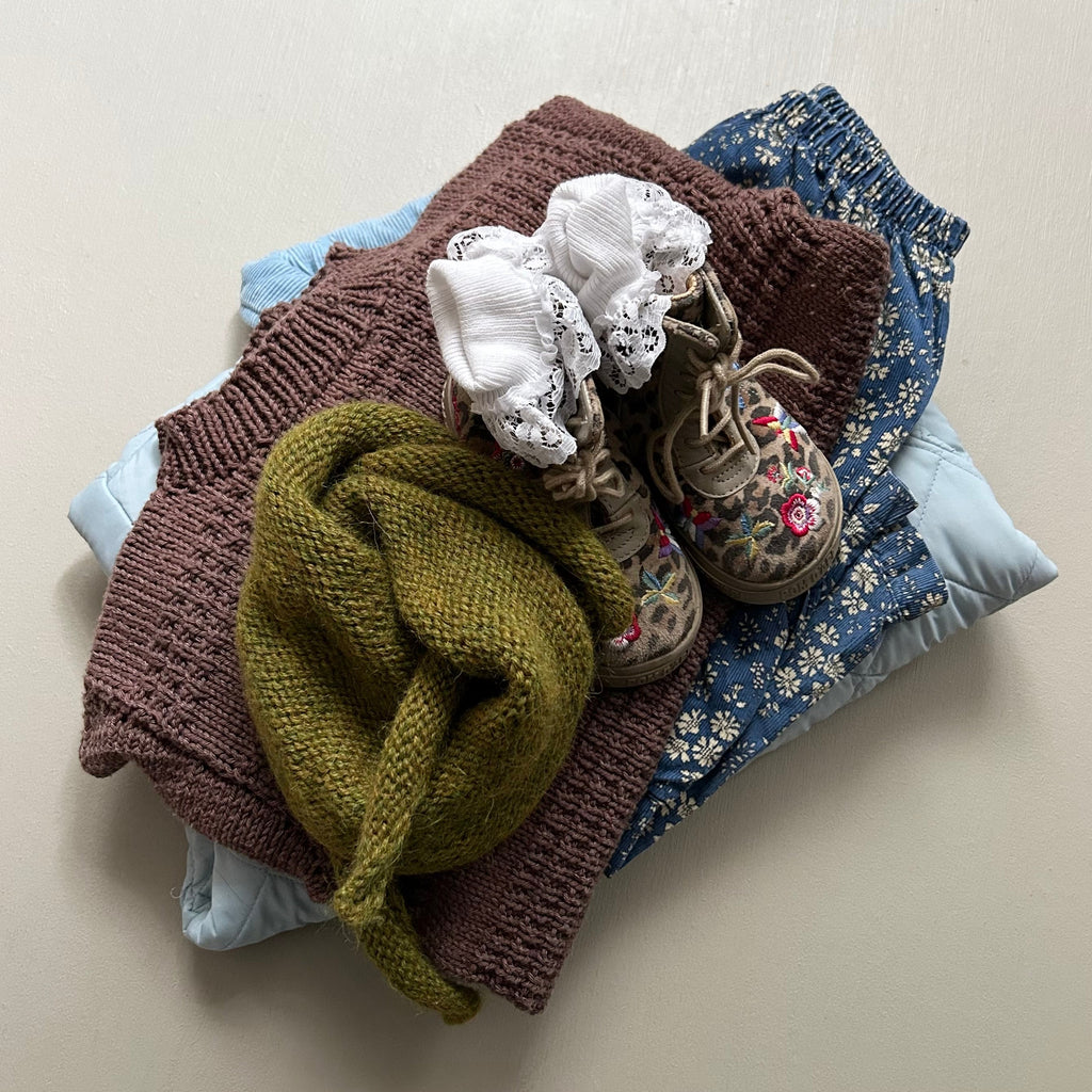 Bandana i grøn uld