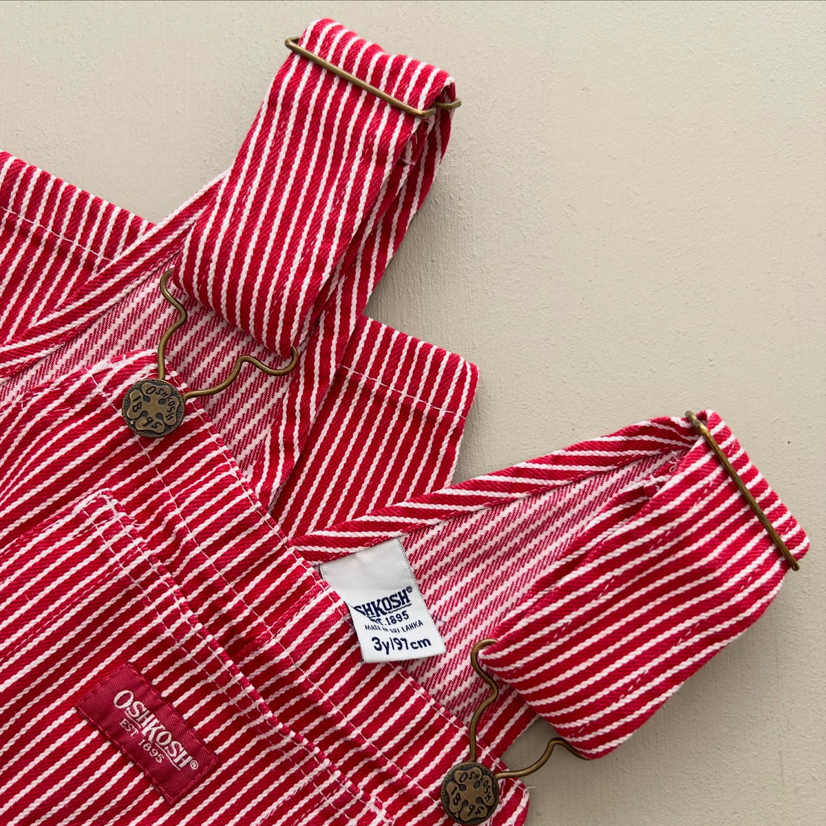Oshkosh overalls i rød 3år/98