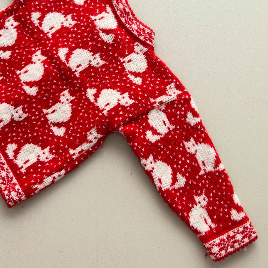 Hjemmestrik med cute katte 80/86