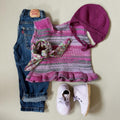 Uldvest med peplum 80/86