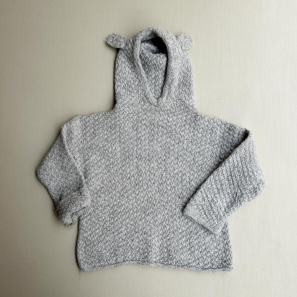 Hoodie i blød uld 98/104