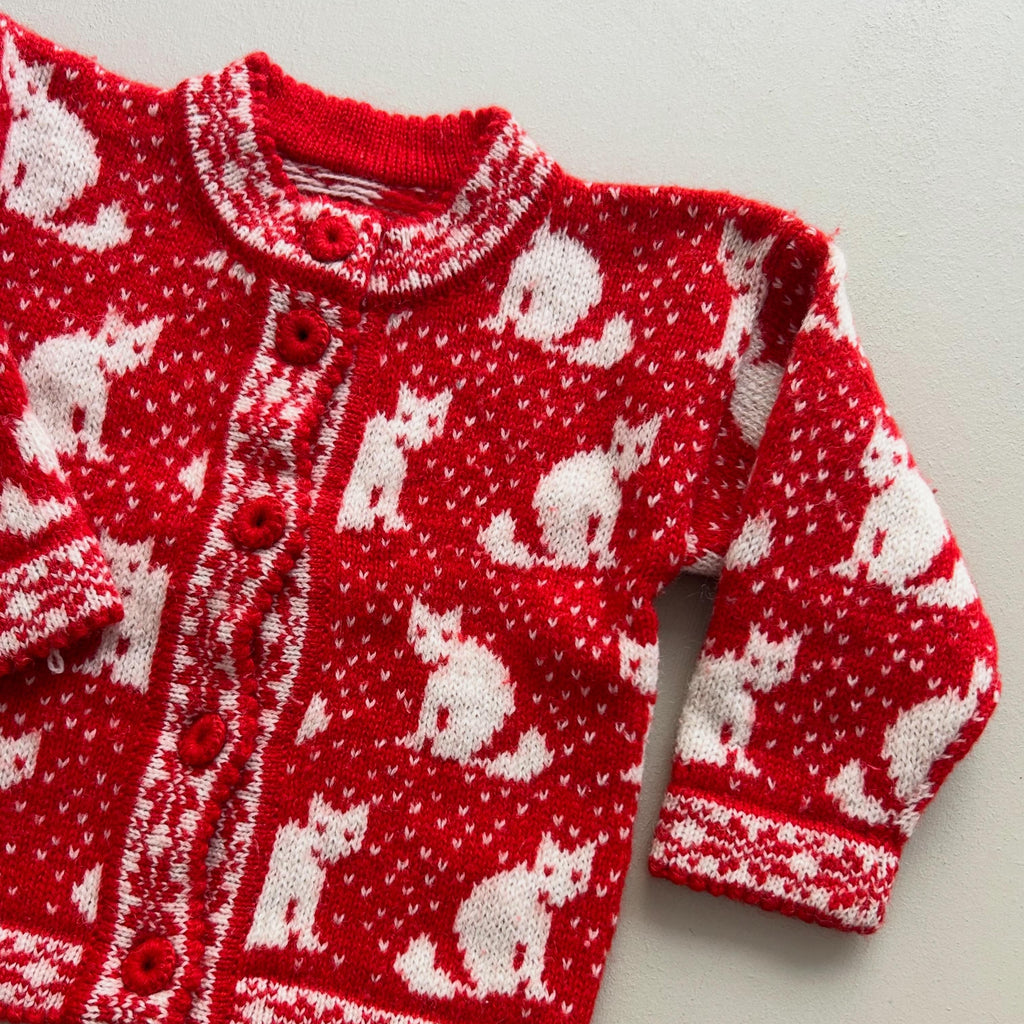 Hjemmestrik med cute katte 80/86