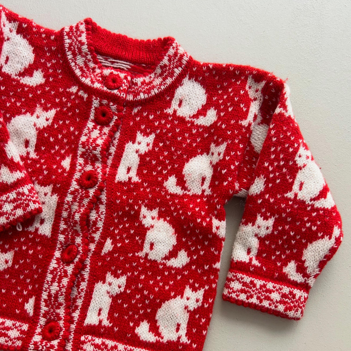 Hjemmestrik med cute katte 80/86
