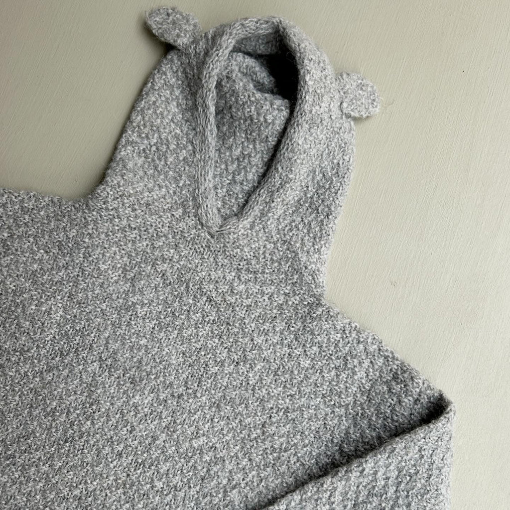 Hoodie i blød uld 98/104
