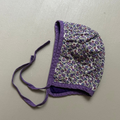 Vintage baby bonnet with flowers 62/68