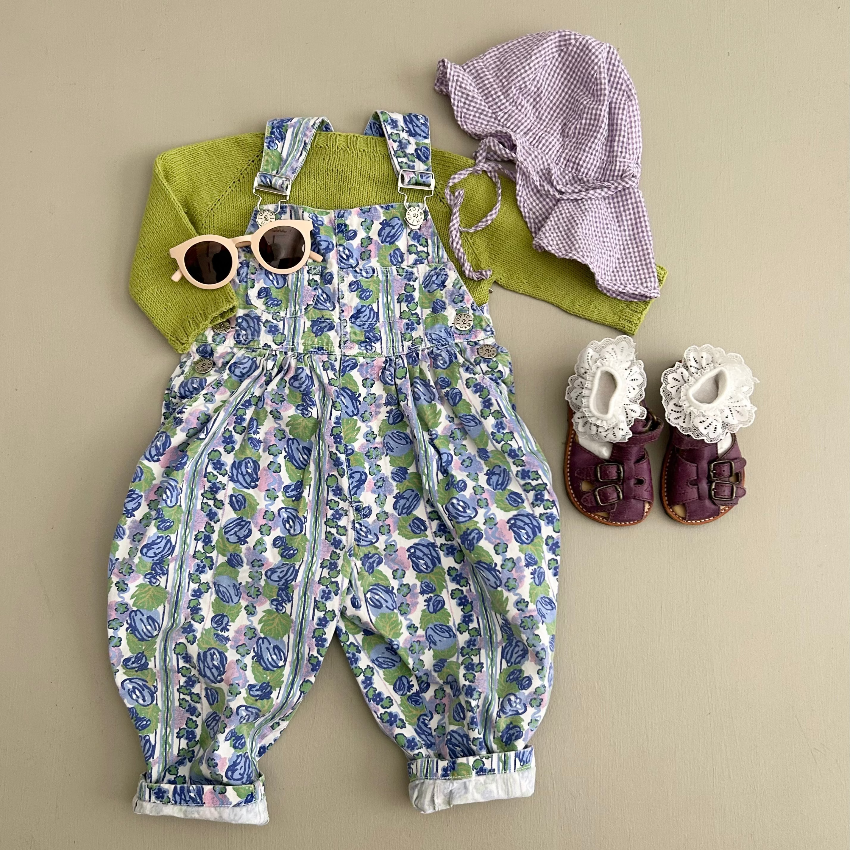 Vintage H&M Overalls i smukt print 86