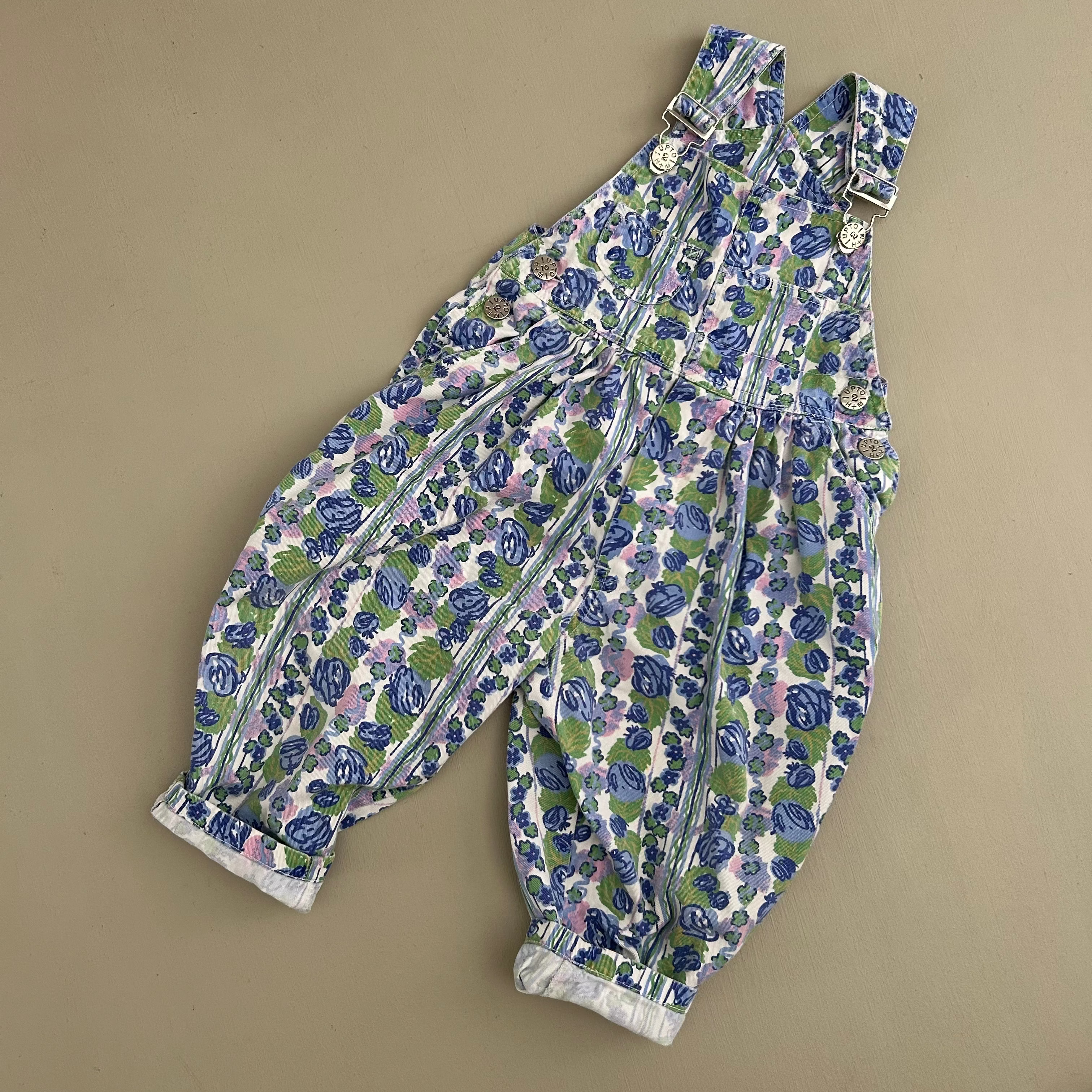 Vintage H&M Overalls i smukt print 86