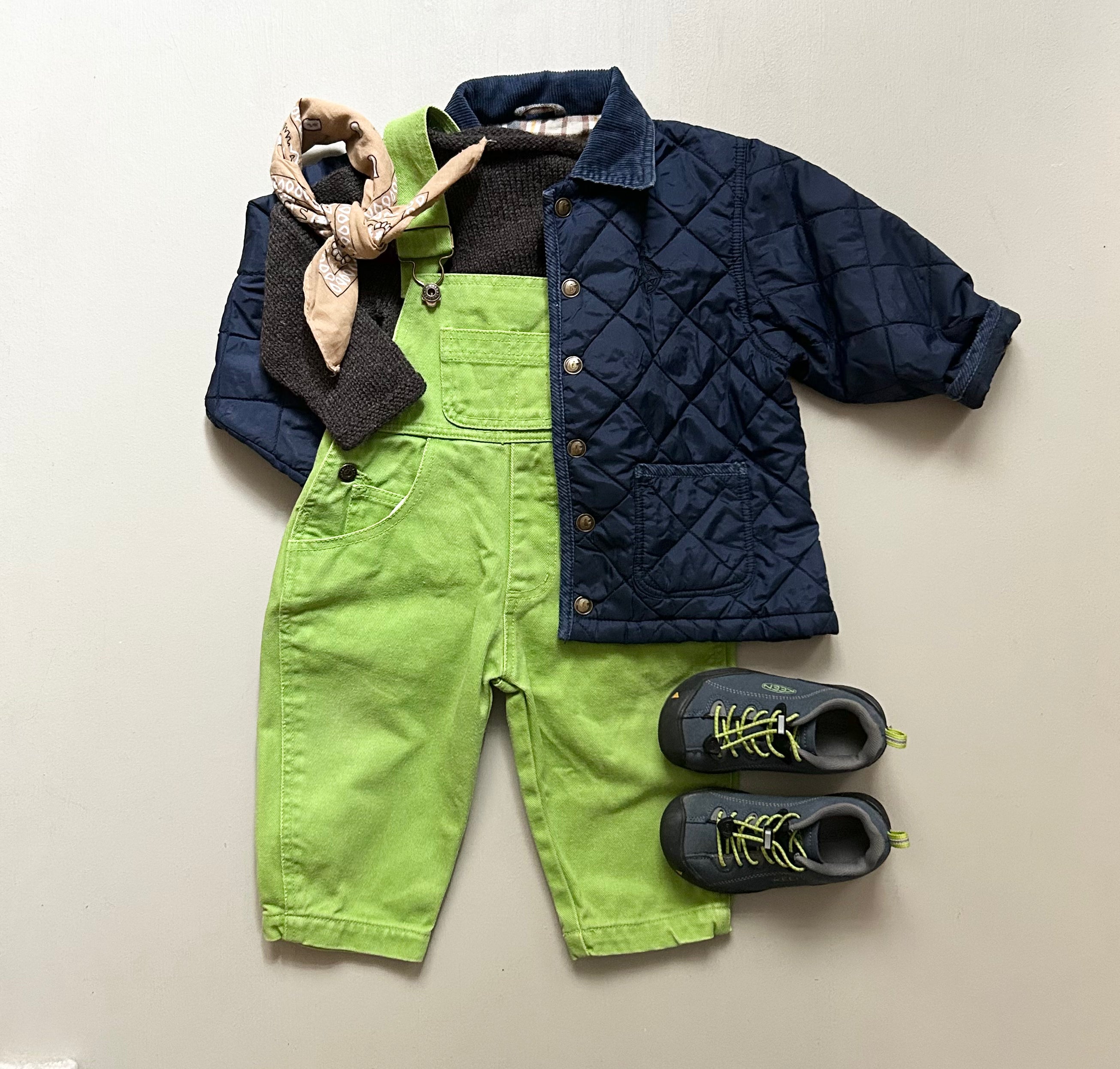 Grønne overalls i cool fit 80