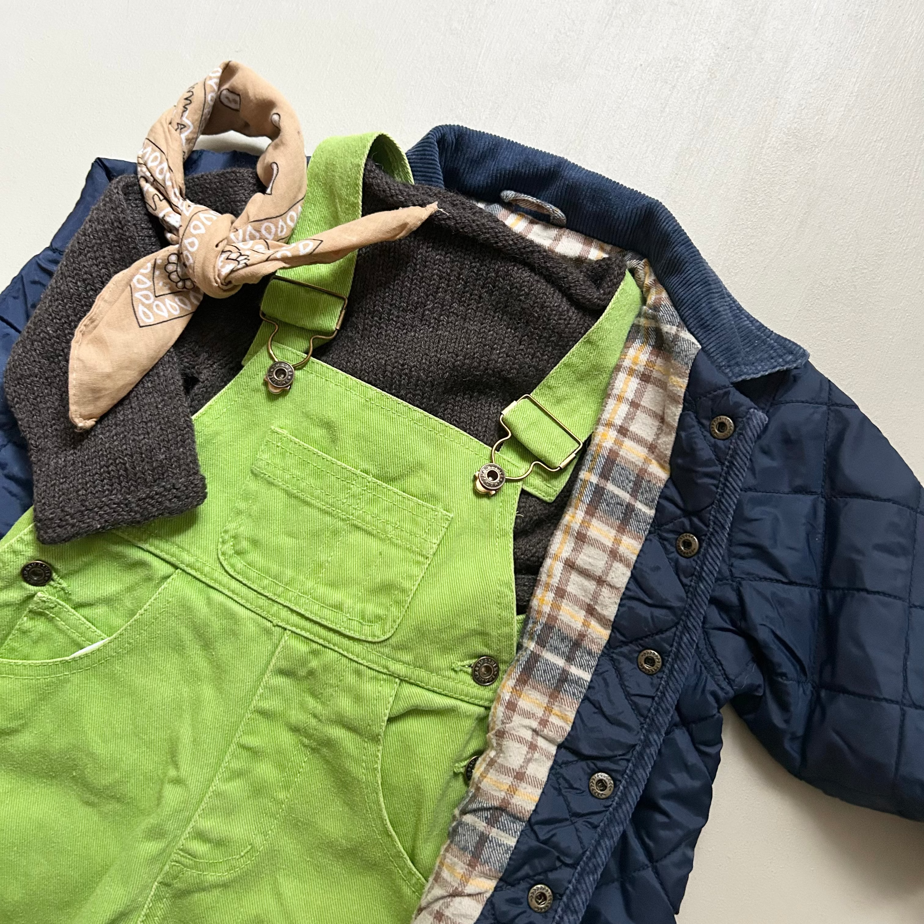 Grønne overalls i cool fit 80