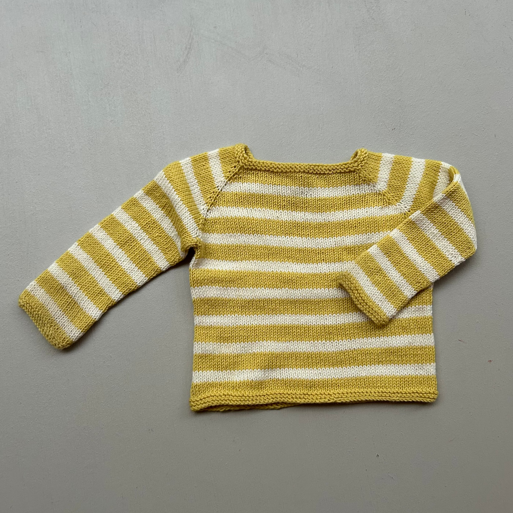 Stribet uldstrik 62/68