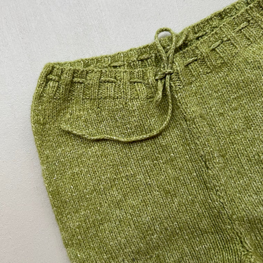 Bløde uldbukser i smuk grøn 68
