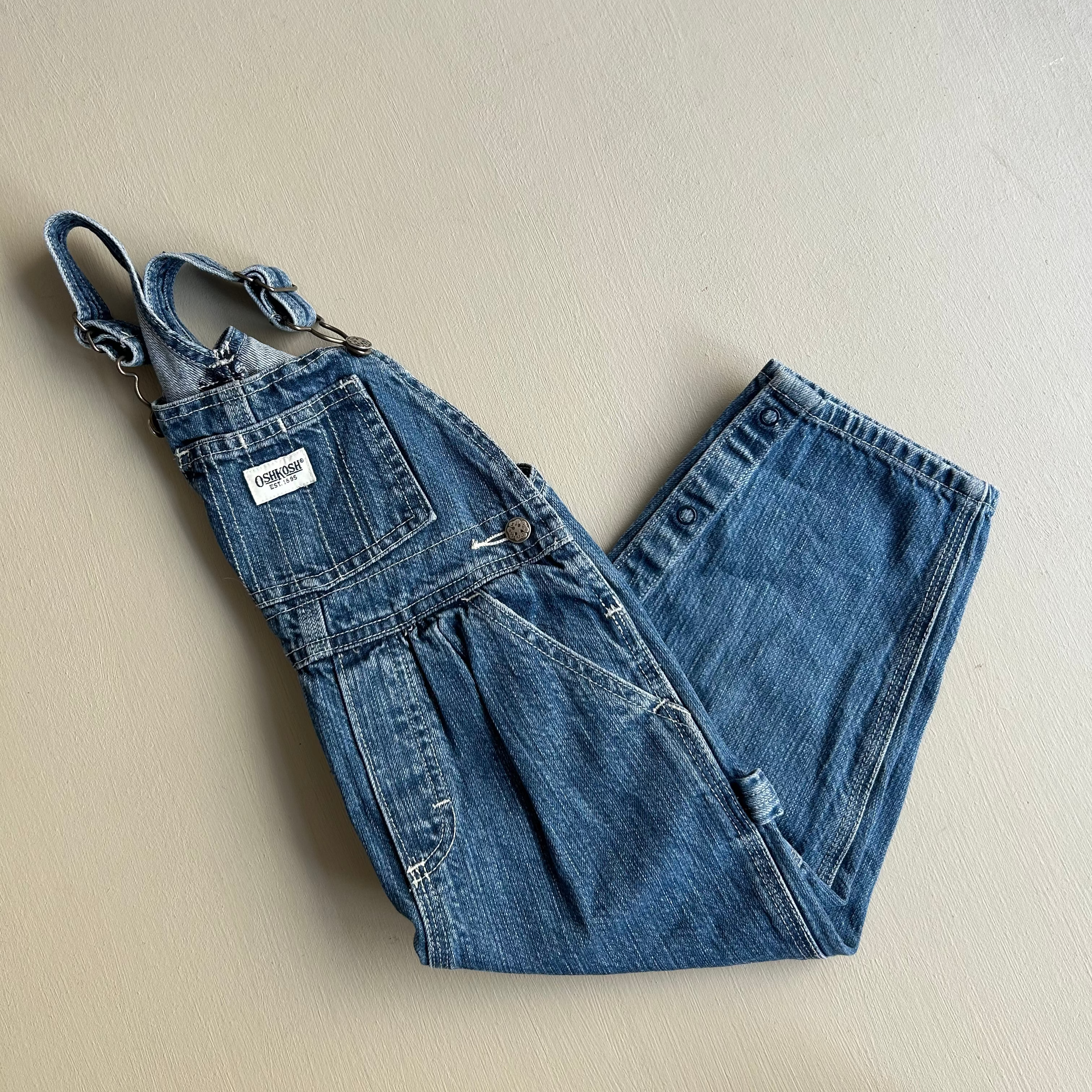 Oshkosh overalls i blå denim med rynk 36mdr/ 86