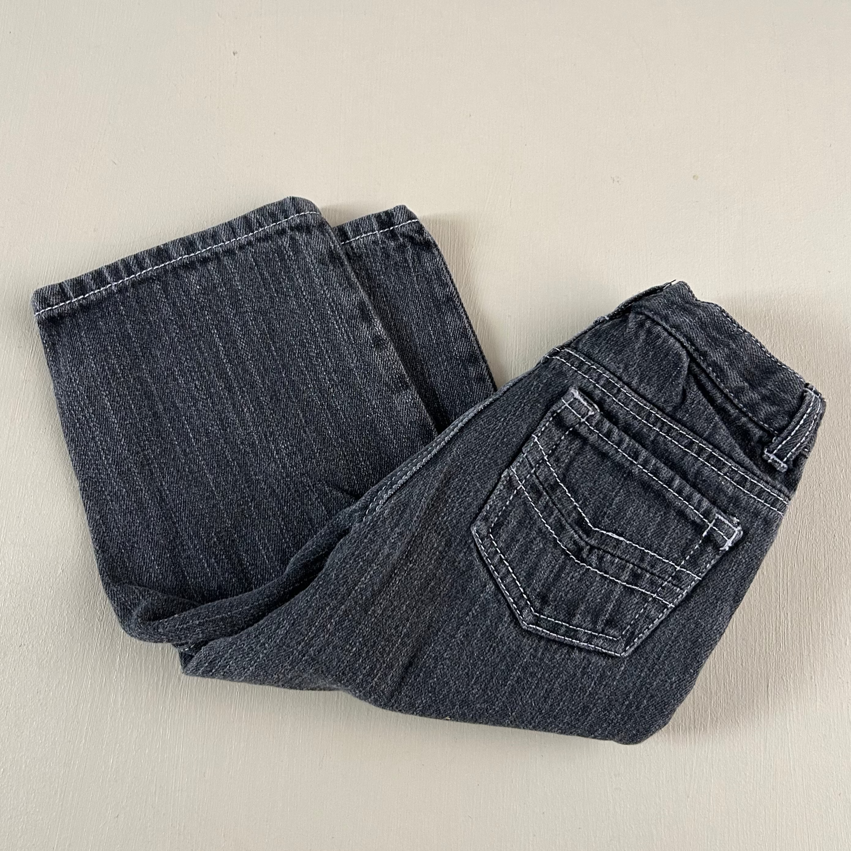 Vintage jeans i sort vask 92/98