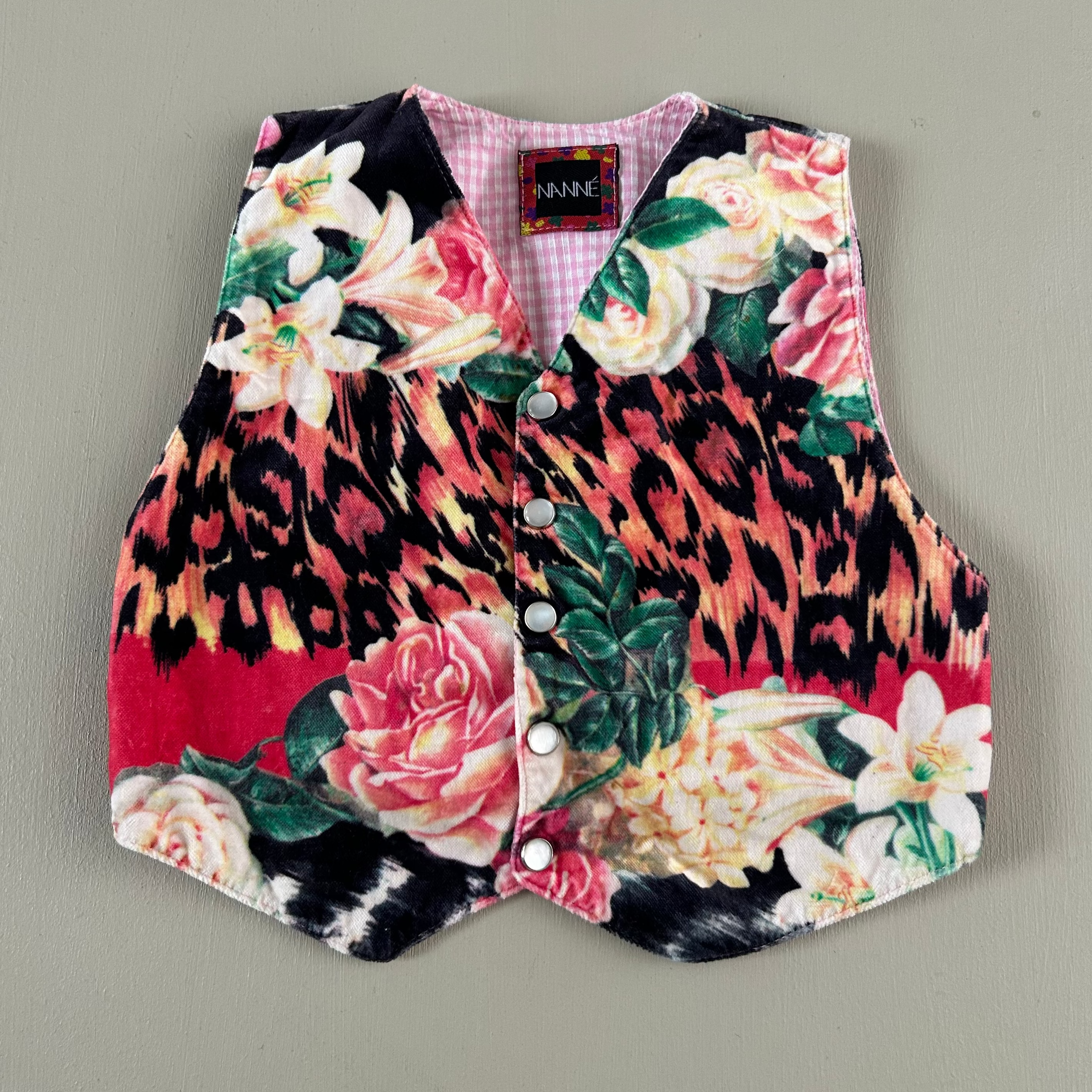 Vintage velour vest 80/86