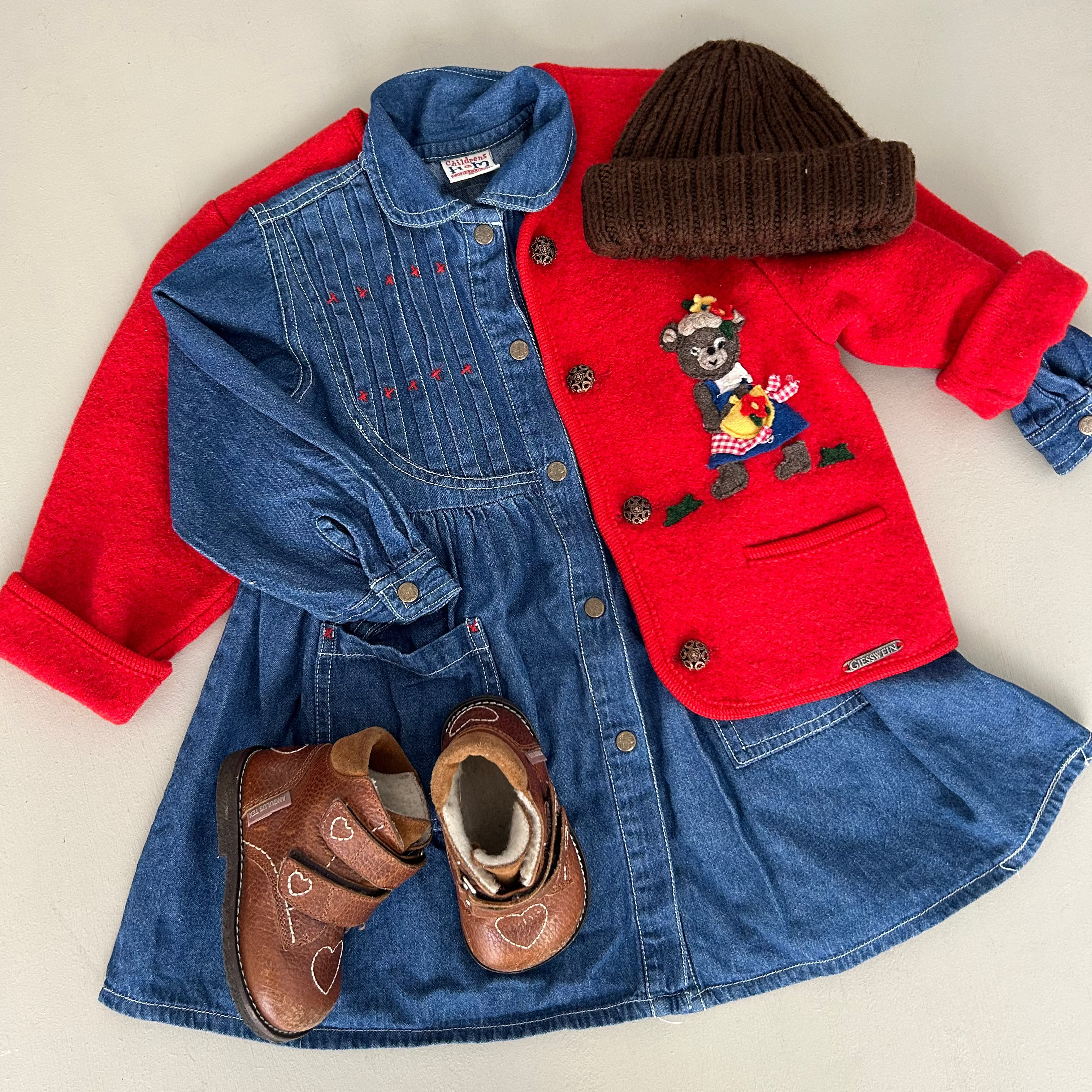 Vintage H&M denimkjole 92