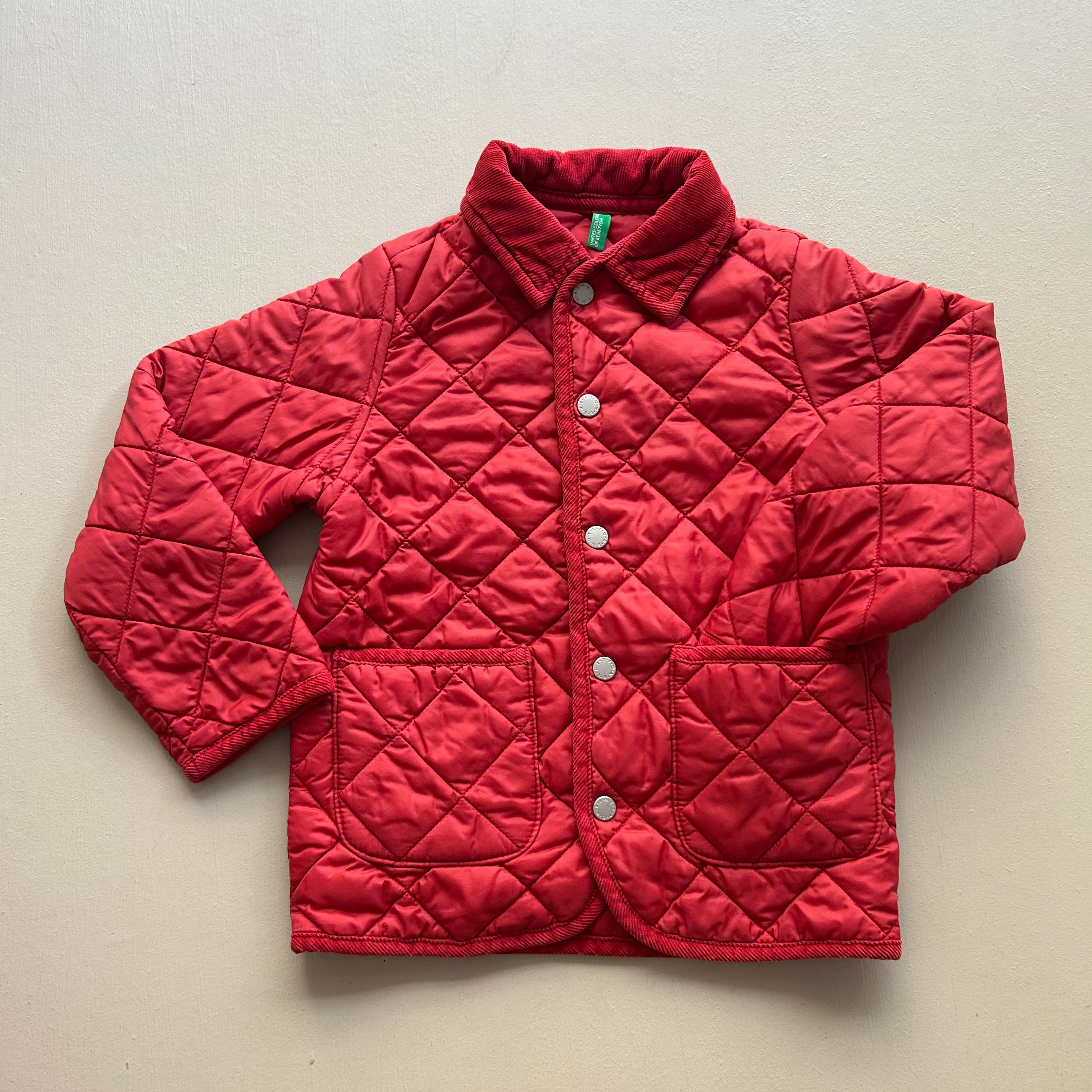 Vintage Benetton termojakke rød 116