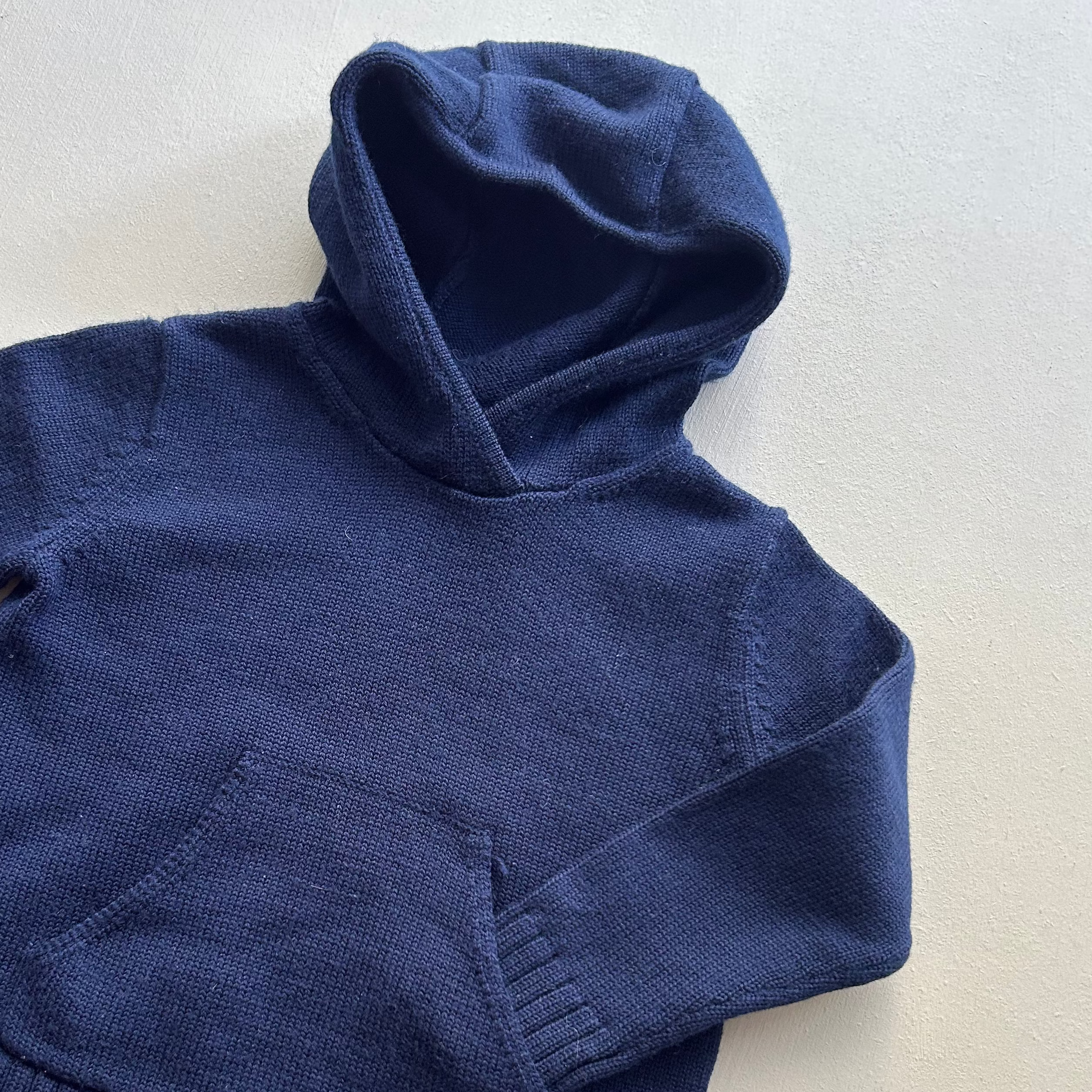 Hoodie i uld 92/98