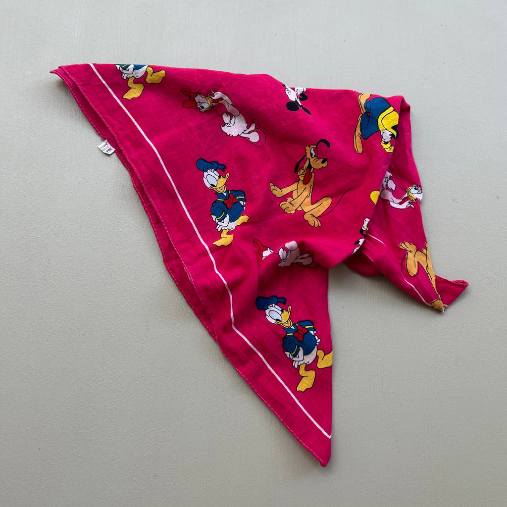 Vintage bandana med Disneyfigurer