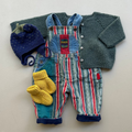 Vintage overalls med foer 68