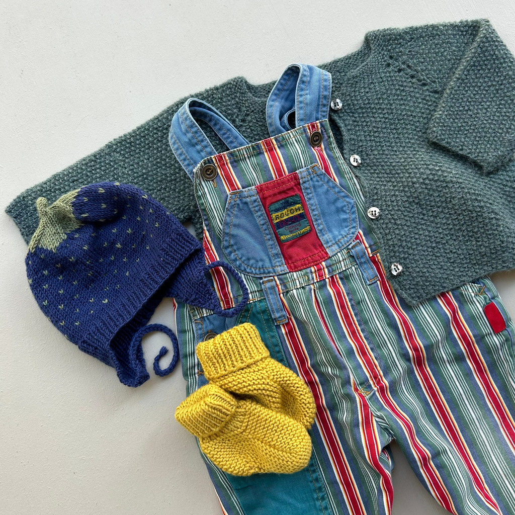Vintage overalls med foer 68