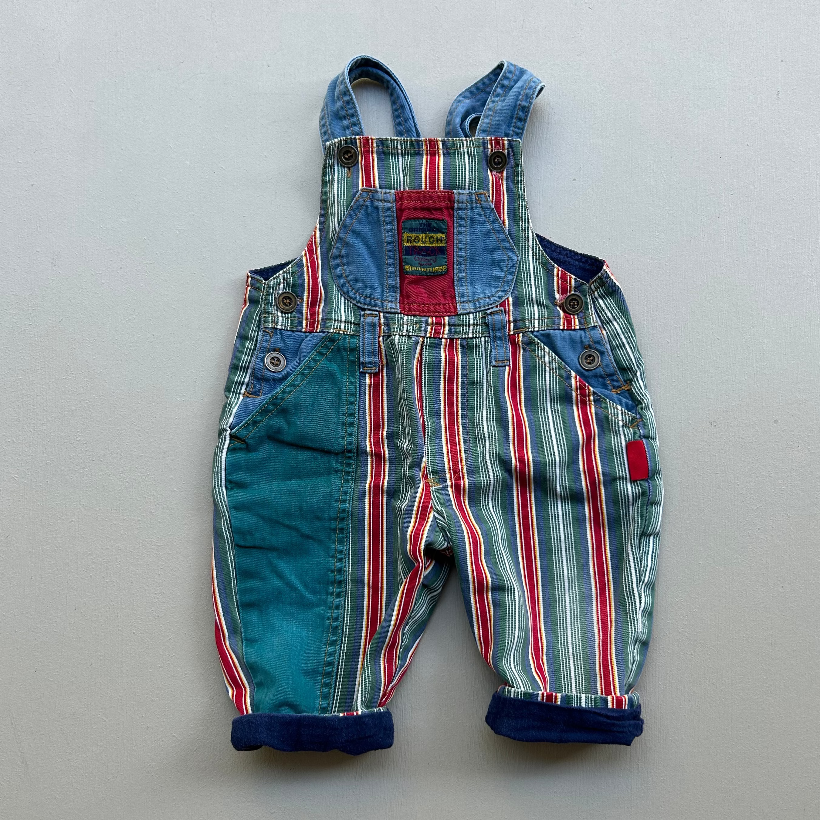 Vintage overalls med foer 68