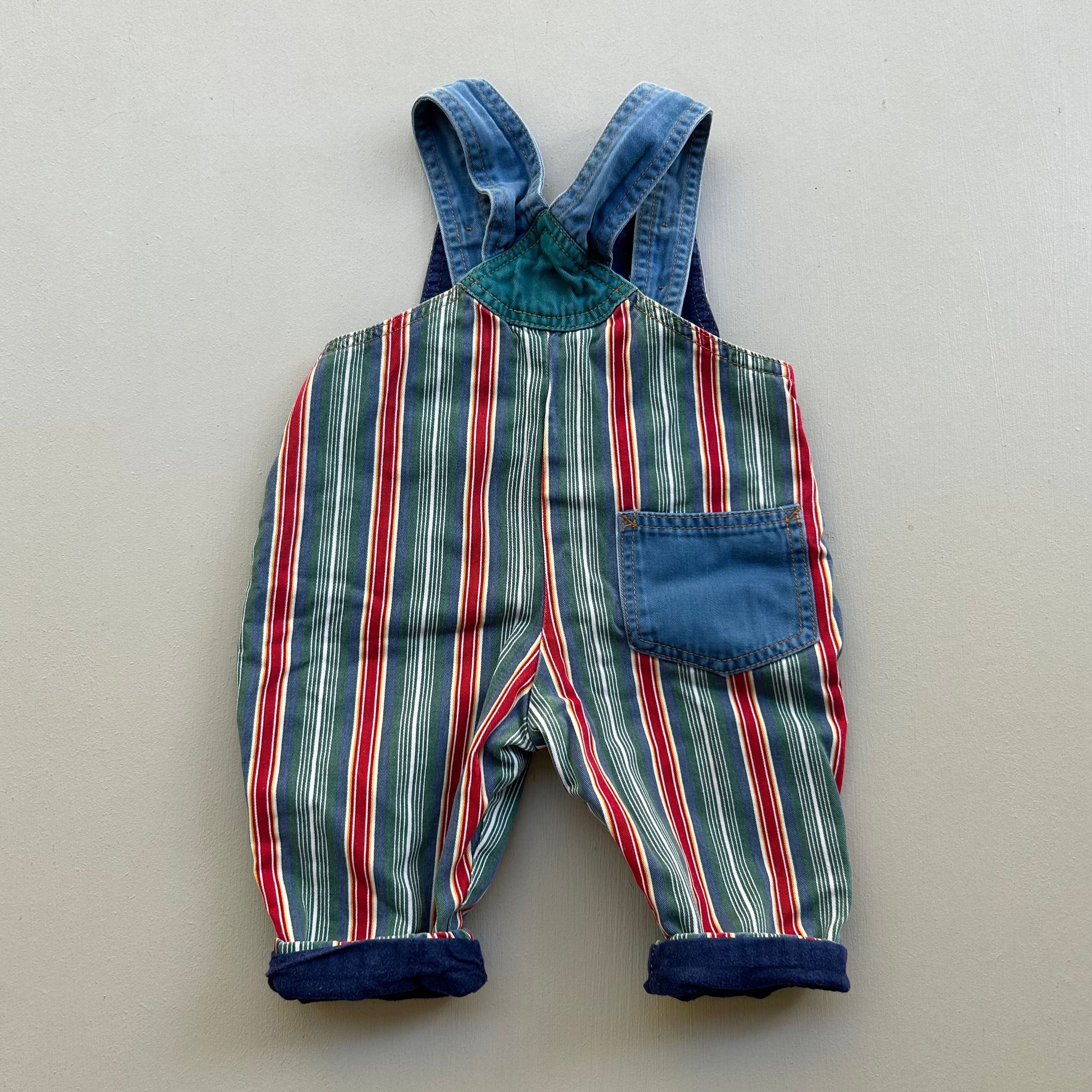 Vintage overalls med foer 68