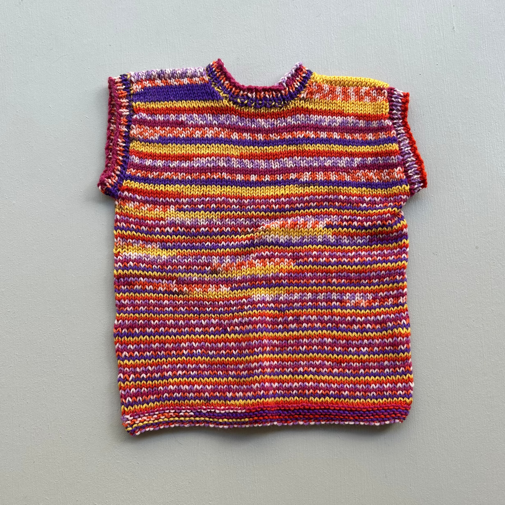 Strikket uldvest  104/110